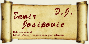 Damir Josipović vizit kartica
